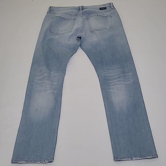 NEW 27 GOLDSIGN LOOSE FIT BUTTON FLY LIGHT STRAIGHT LEG JEANS 28 NWOT - Picture 9 of 15